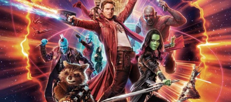 Guardians of the Galaxy Vol. 3 movie poster featuring the main characters.
