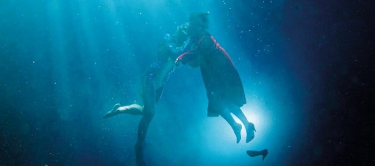 Two figures embrace underwater, symbolizing the complex impact of gun violence.