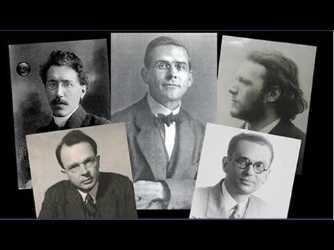 Black and white portraits of members of the Vienna Circle, including Moritz Schlick, Rudolf Carnap, and others.