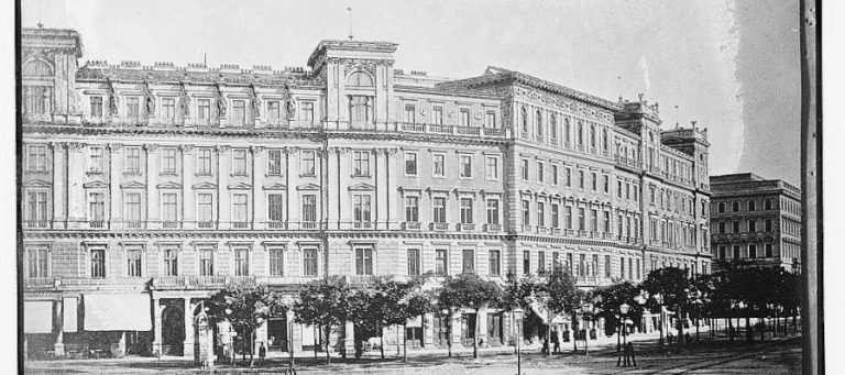 19th-century St. Petersburg building. Architectural details showcase ornate facade.