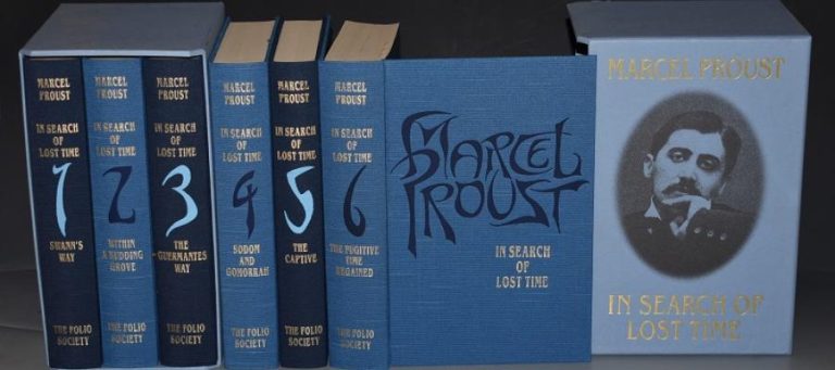 First edition of Marcel Proust's "In Search of Lost Time" in a slipcase.