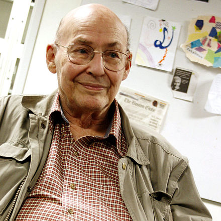 Portrait of Marvin Minsky, a pioneer in artificial intelligence.